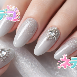 高級感溢れるクールなグレーネイルデザイン