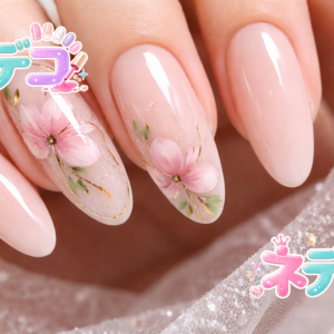 春を彩る！キュートなフラワーピンクネイル