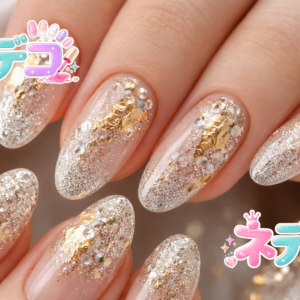 ゴージャスな煌めき！高級感あふれるゴールド＆シルバーネイル
